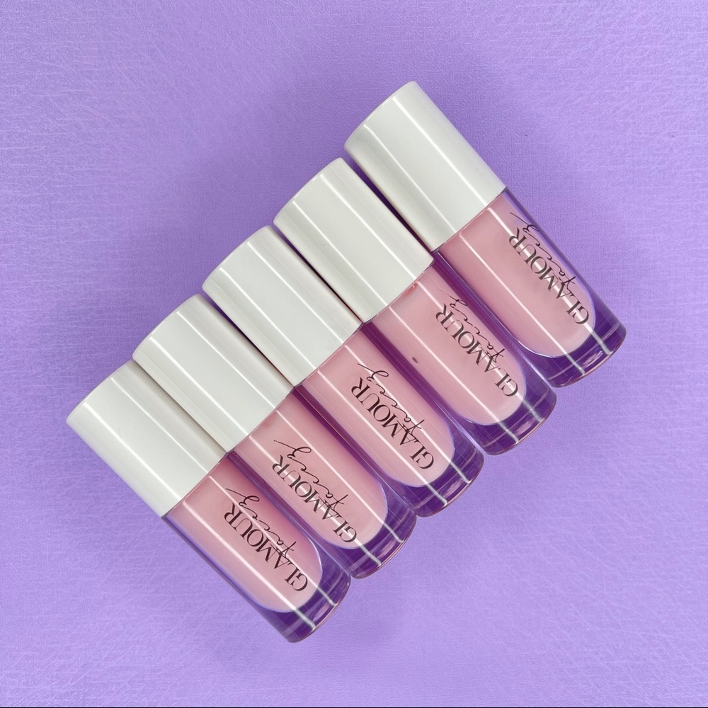 Nude soft pink lip gloss